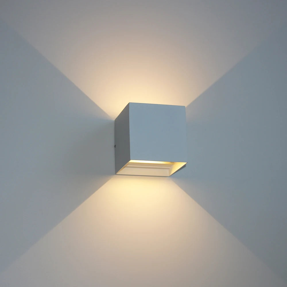 Blockhouse Square Aluminum Outdoor Wall Light by Westbury Lighting – product view 4