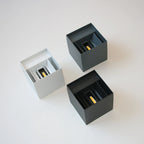 Blockhouse Square Aluminum Outdoor Wall Light by Westbury Lighting – product view 6