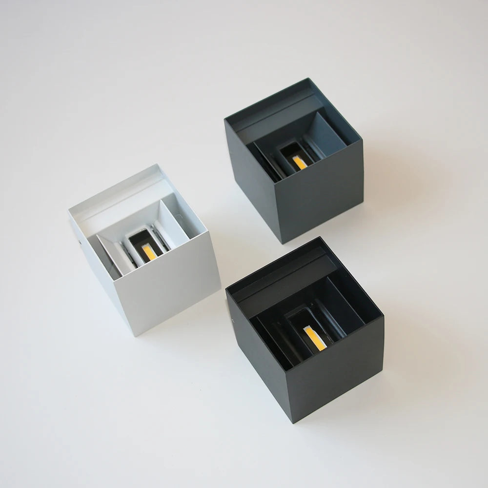 Blockhouse Square Aluminum Outdoor Wall Light by Westbury Lighting – product view 6