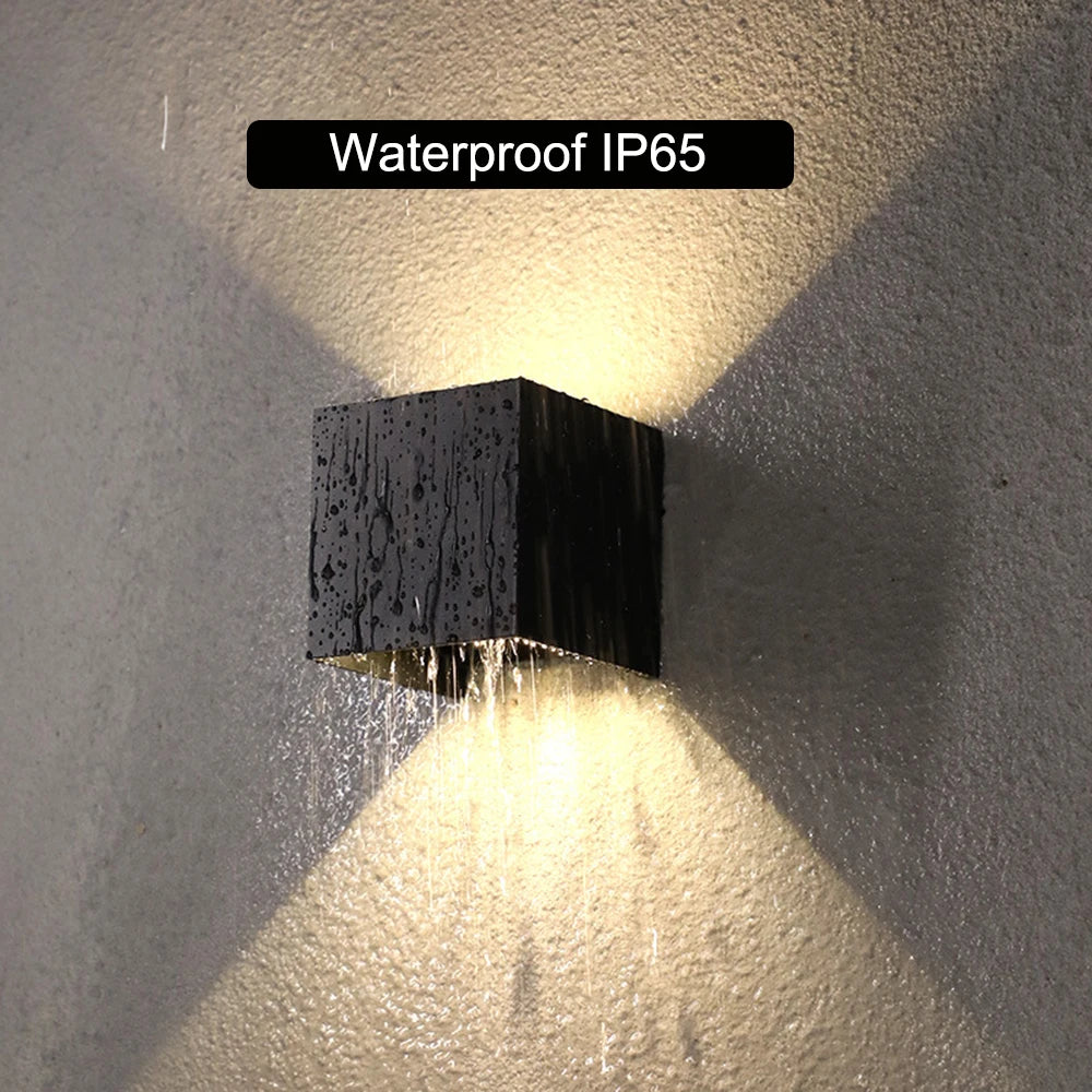 Blockhouse Square Aluminum Outdoor Wall Light by Westbury Lighting – product view 2