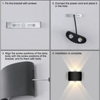 Calder Up & Down Indoor/Outdoor LED Wall Light by Westbury Lighting – product view 6