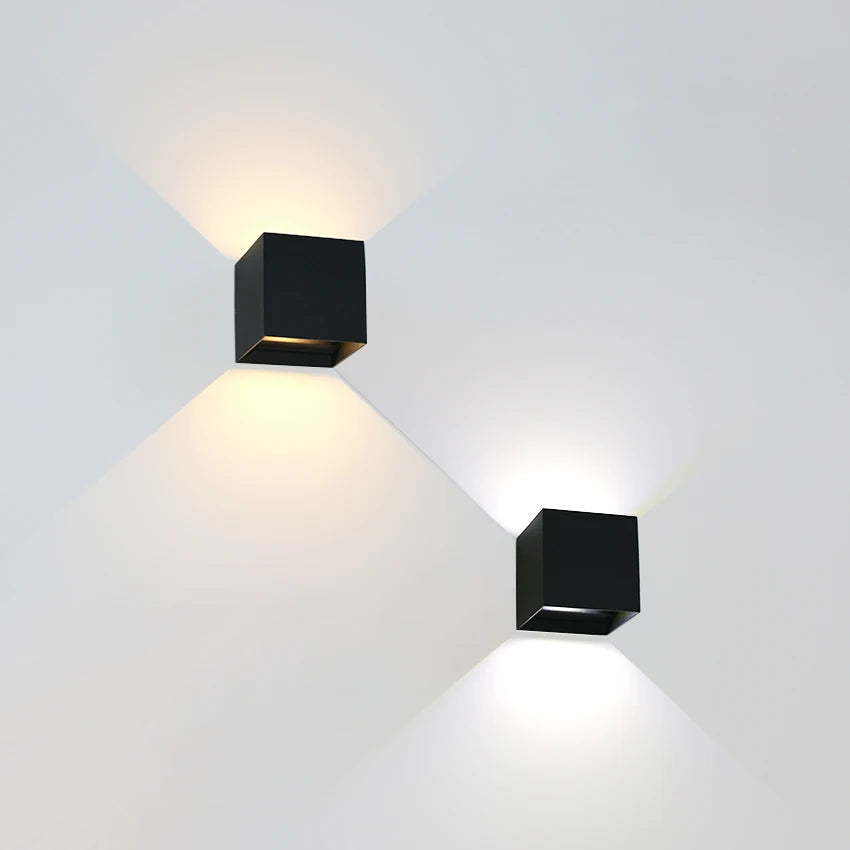 Blockhouse Square Aluminum Outdoor Wall Light by Westbury Lighting – product view 3