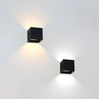 Blockhouse Square Aluminum Outdoor Wall Light by Westbury Lighting – product view 3