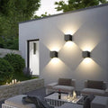 Blockhouse Square Aluminum Outdoor Wall Light by Westbury Lighting – main view
