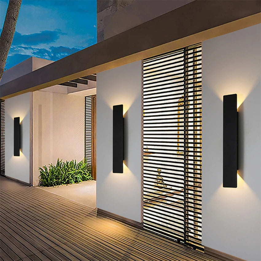 Axis IP65 Aluminum Up & Down Wall Light by Westbury Lighting – product view 2