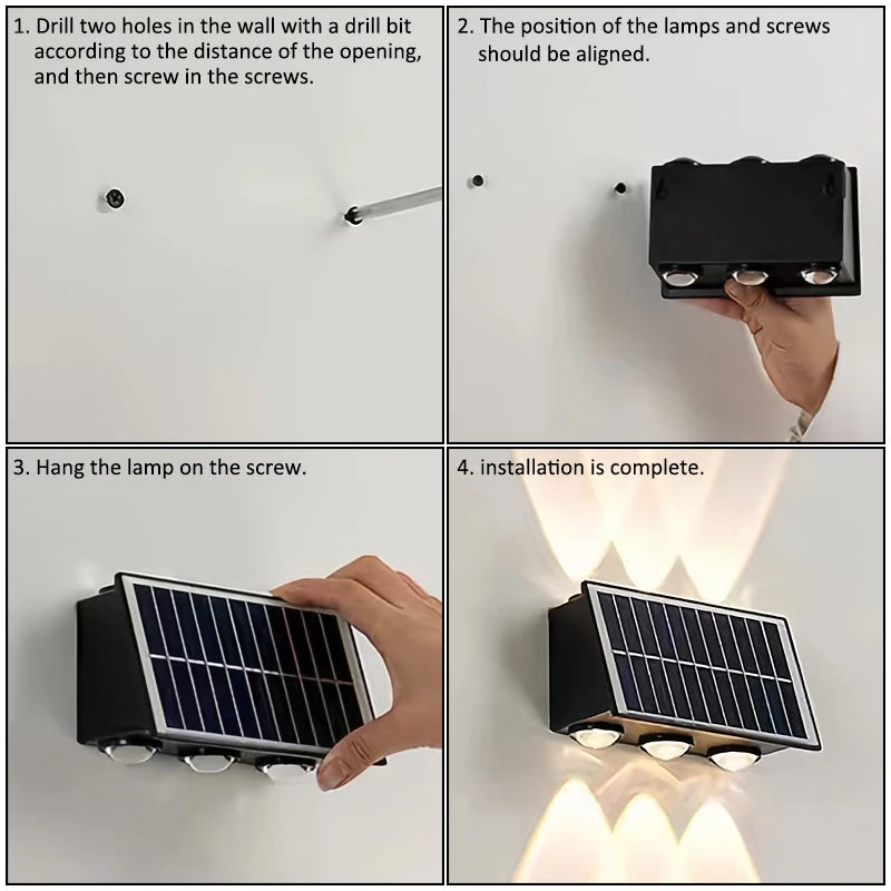 Solara IP65 Solar Up & Down Wall Light by Westbury Lighting – product view 2
