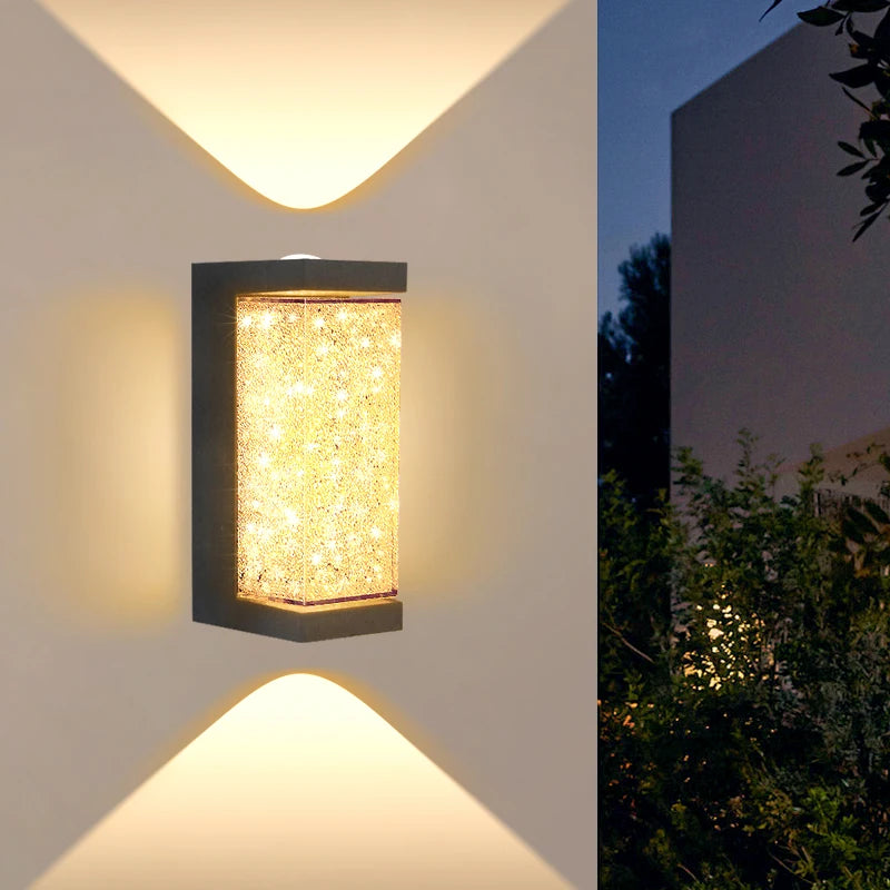 Celeste 10W Crystal Outdoor LED Wall Sconce by Westbury Lighting – product view 2