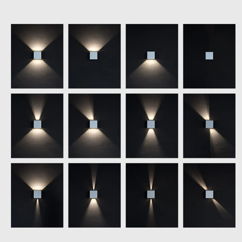 Blockhouse Square Aluminum Outdoor Wall Light by Westbury Lighting – product view 5