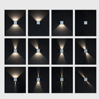 Blockhouse Square Aluminum Outdoor Wall Light by Westbury Lighting – product view 5
