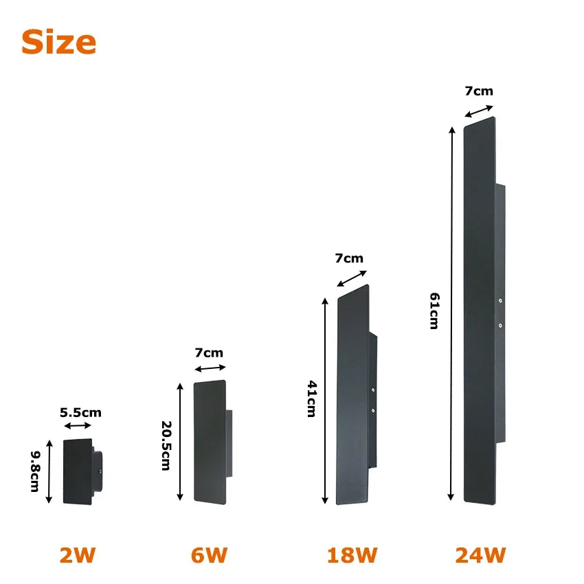 Axis IP65 Aluminum Up & Down Wall Light by Westbury Lighting – product view 6